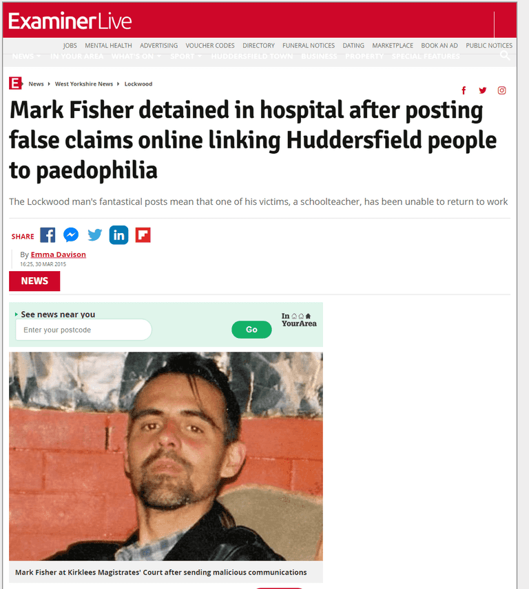 Huddersfield Examiner publish private medical details without consent